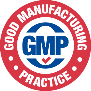 GMP-Certified mark — BloodPril® is manufactured under strict quality controls
